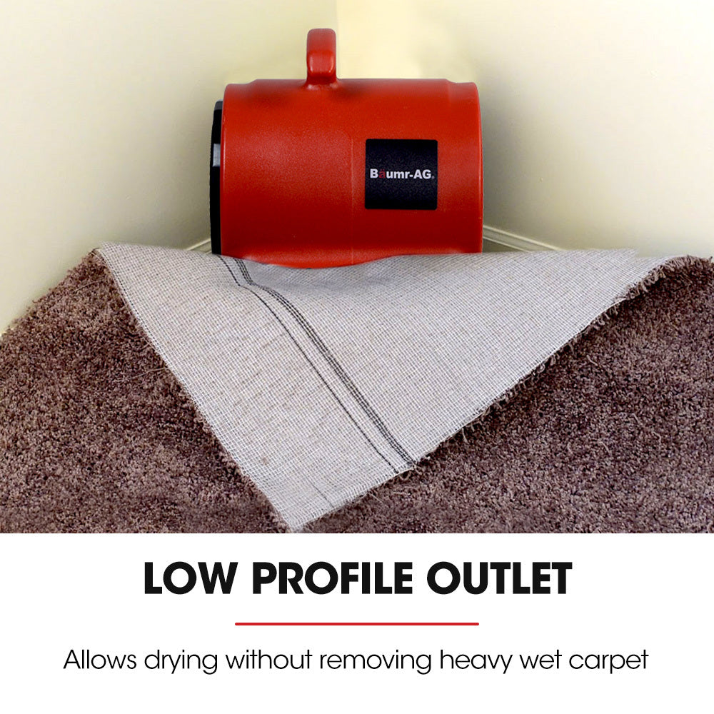 Baumr-AG 3-Speed Carpet Dryer Air Mover Blower Fan, 700CFM, Sealed Copper Motor