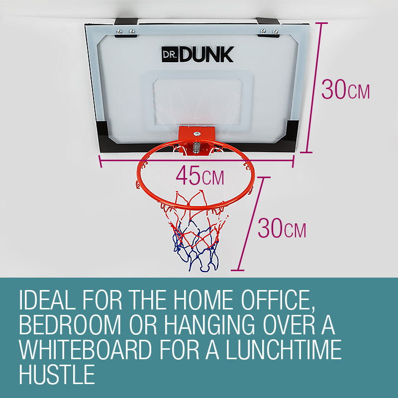 Dr.Dunk Indoor Mini Basketball Hoop Ring Backboard Kit - V219-SPTBBLDRDAMNB