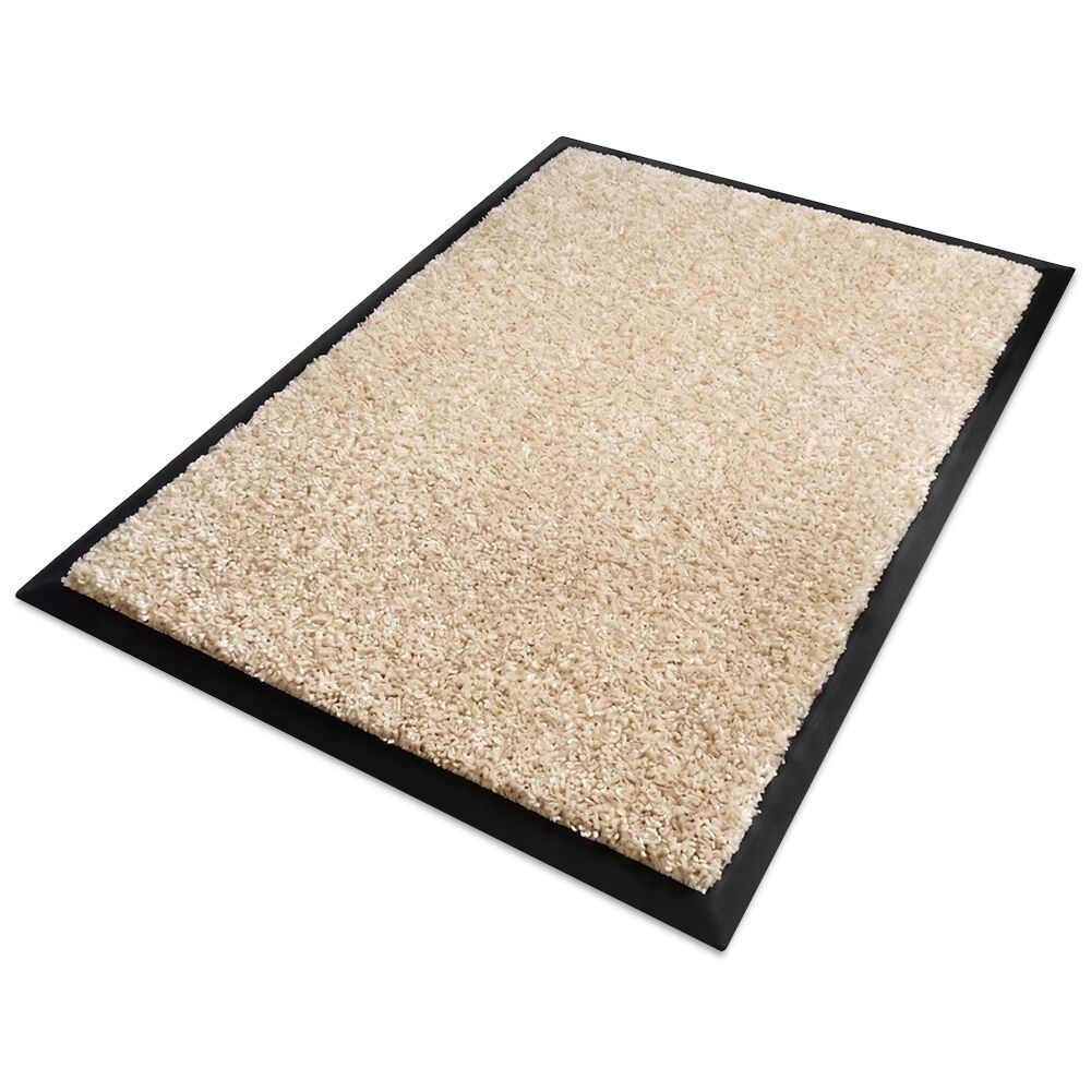 EQUIPMED 60x85cm Non-Slip Indoor Rug Floor Mat Beige, Poly - V219-STAMATEQ96BA