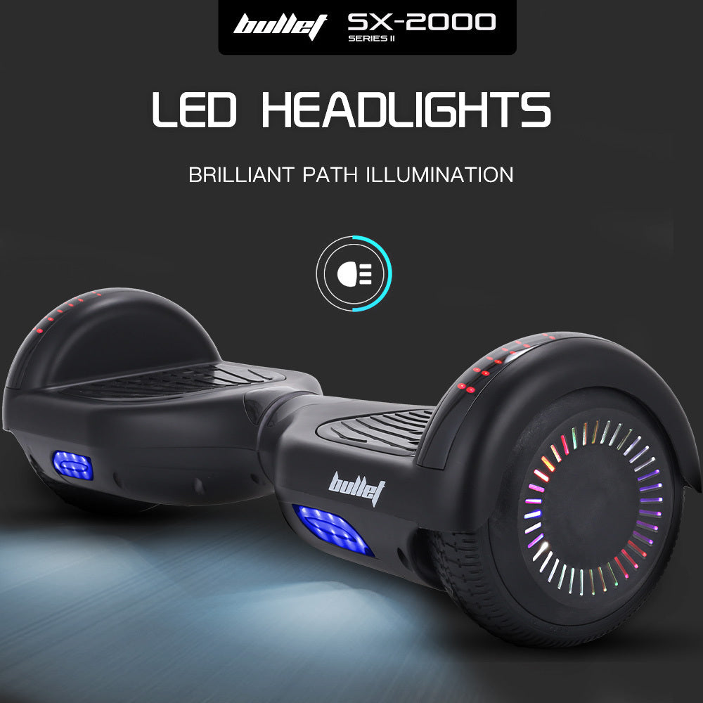 BULLET SX-2000 Hoverboard Scooter 500W UL Certified Black - 374101