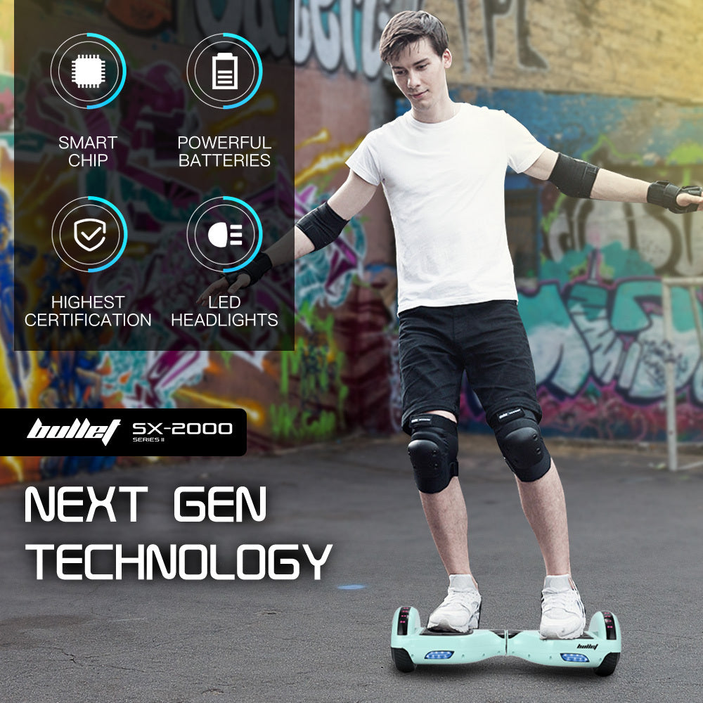 BULLET SX-2000 Hoverboard Scooter 500W UL Certified Mint Green - 367548