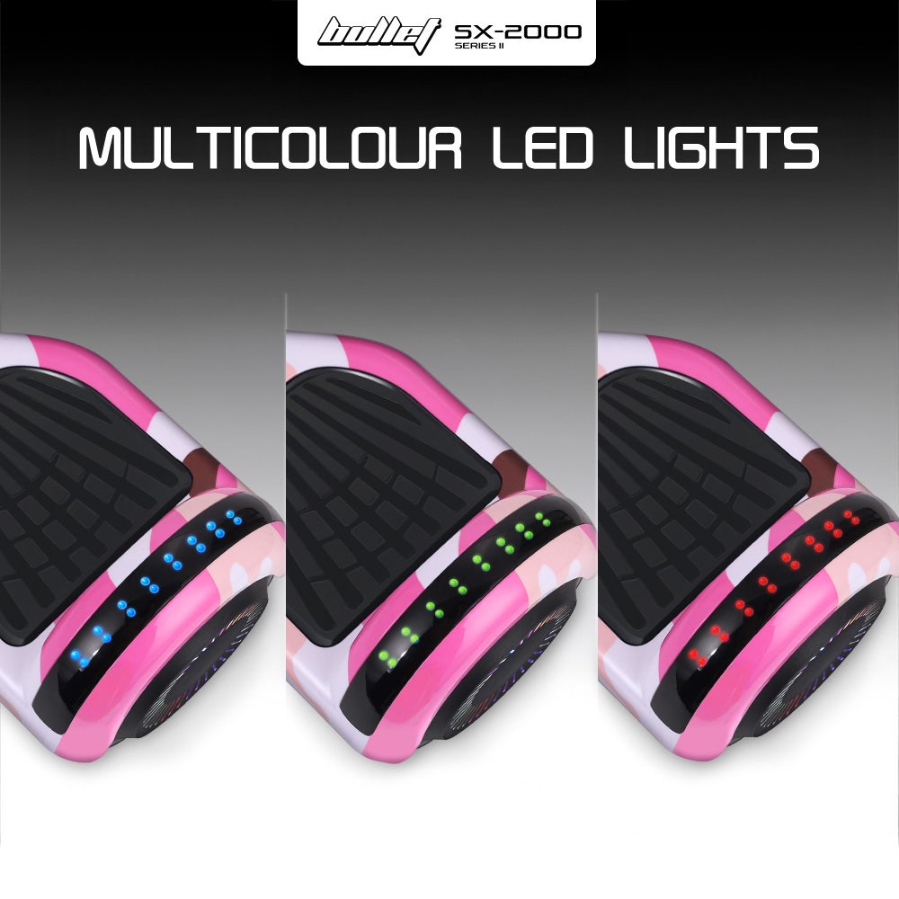 BULLET SX-2000 Hoverboard Scooter, 500W Brushless, UL Certif - V219-TOYHVBBL6PCA