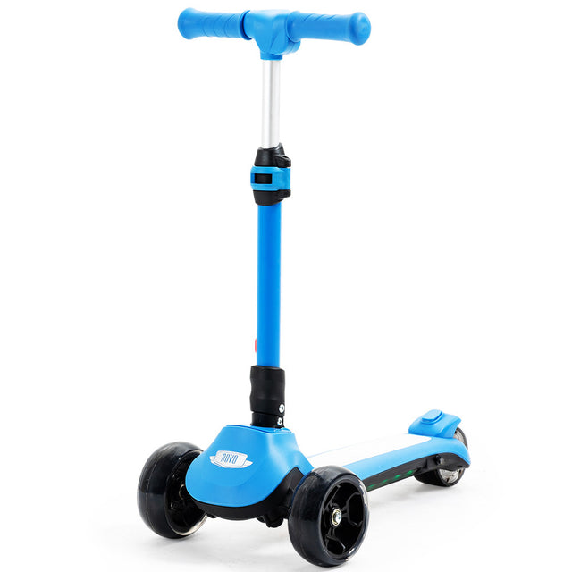 Rovo Kids 3 Wheel Scooter Ages 3 8 Height Au Compliant Lithium Battery Blue