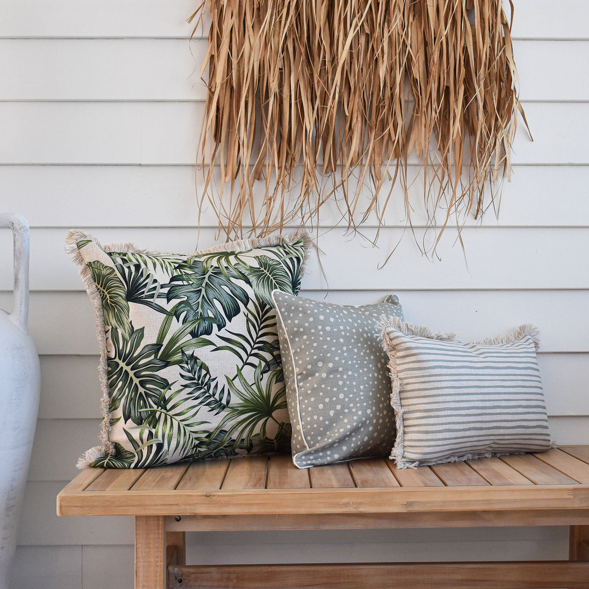 Cushion Cover - Coastal Fringe - Boracay - 60cm x 60cm