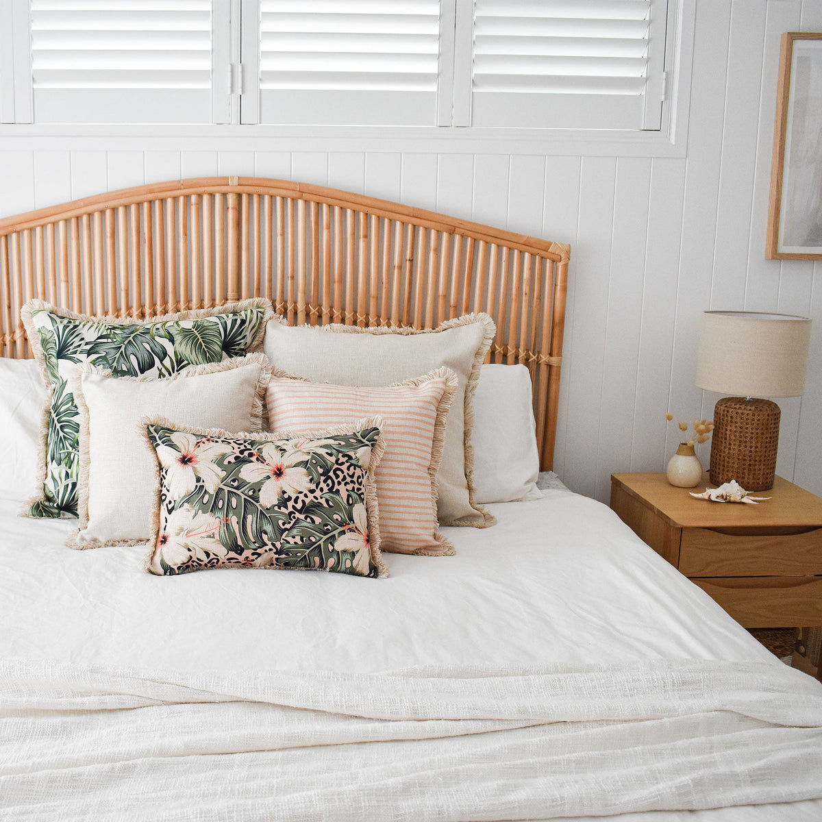 Cushion Cover - Coastal Fringe - Boracay - 60cm x 60cm