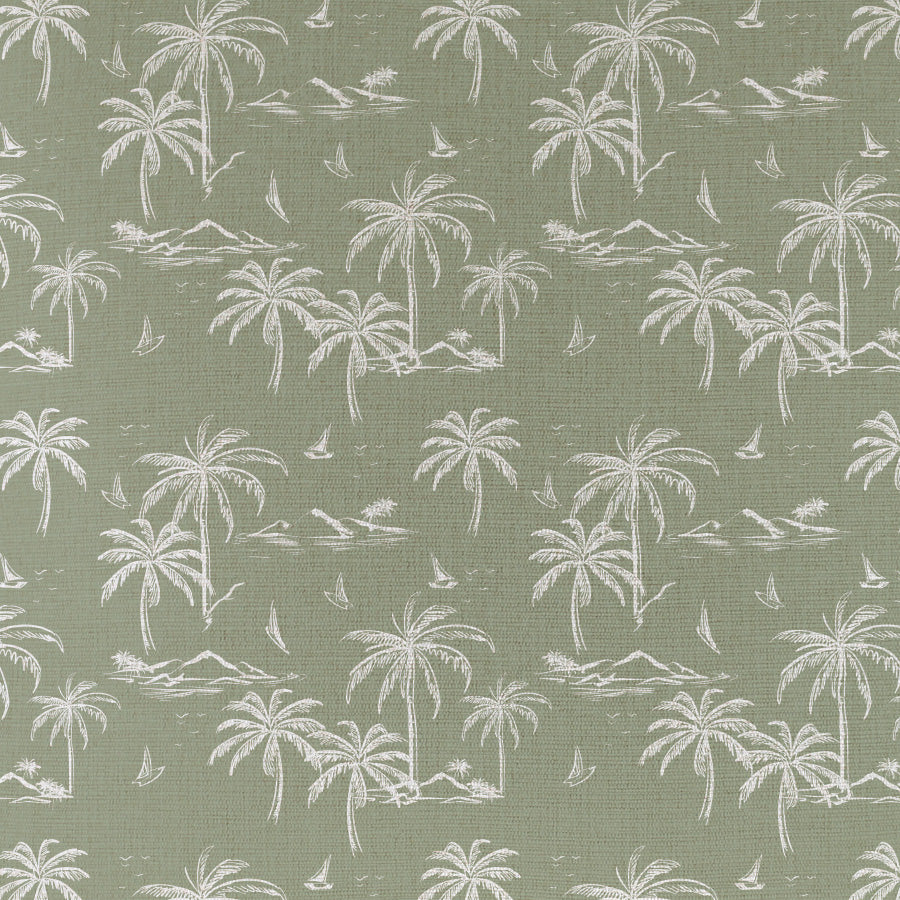 Cushion Cover - Coastal Fringe Natural - Postcards Sage - 60cm x 60cm