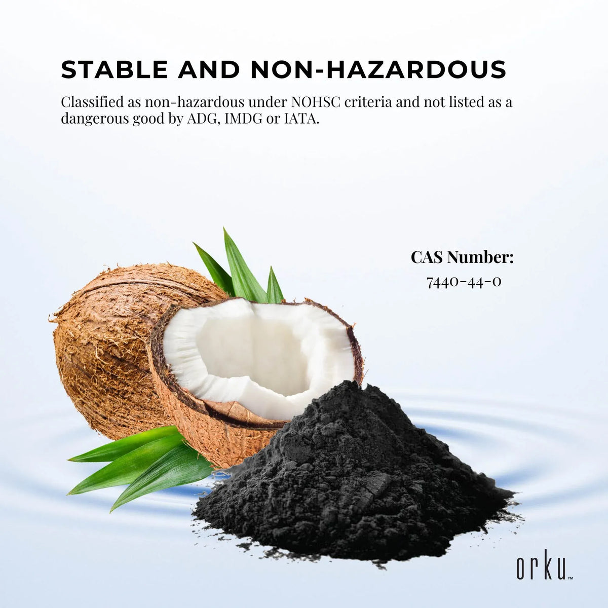 Orku 400g Activated Carbon Powder Coconut Charcoal - Water Filtration