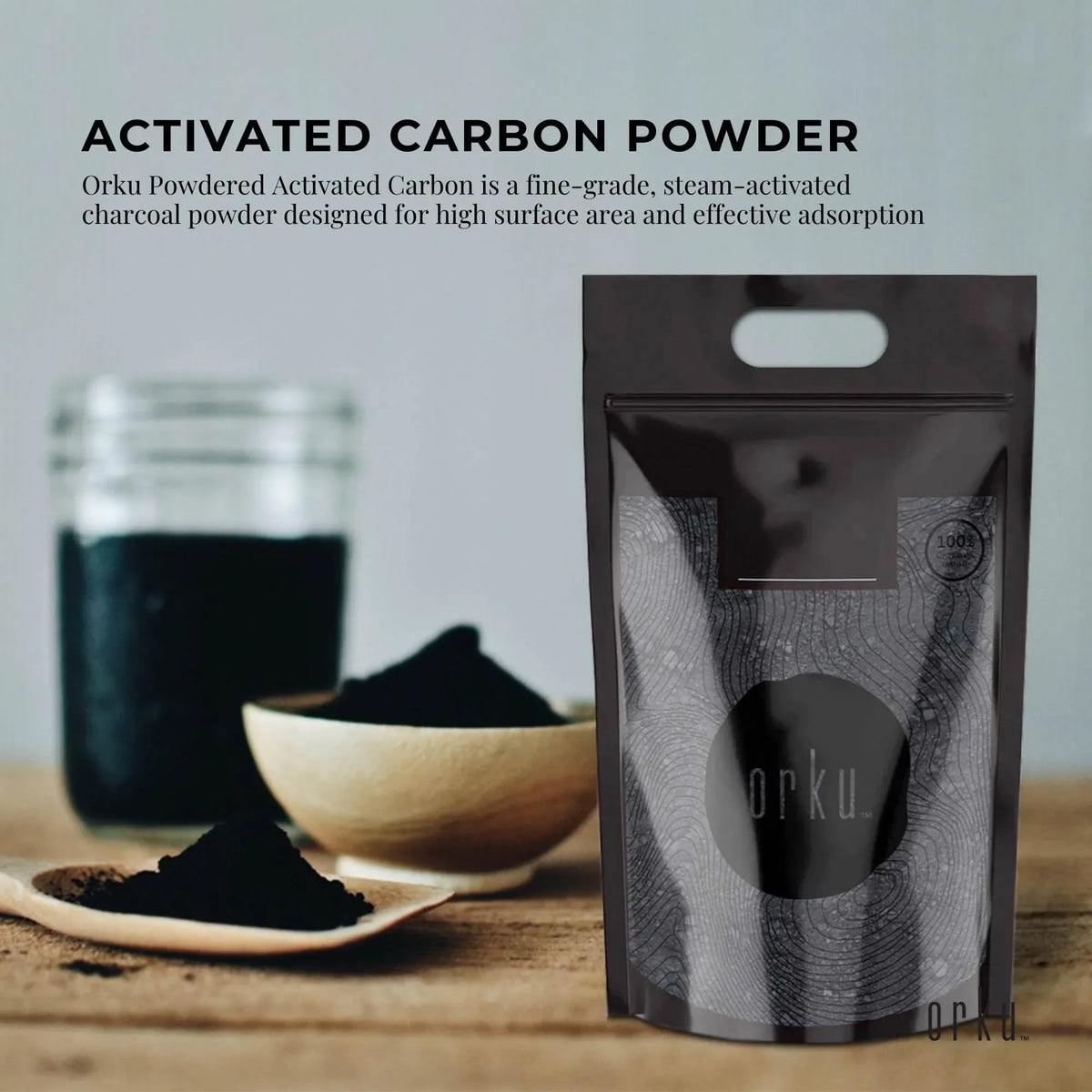 Orku 5Kg Activated Carbon Powder Coconut Charcoal - Water Filtration