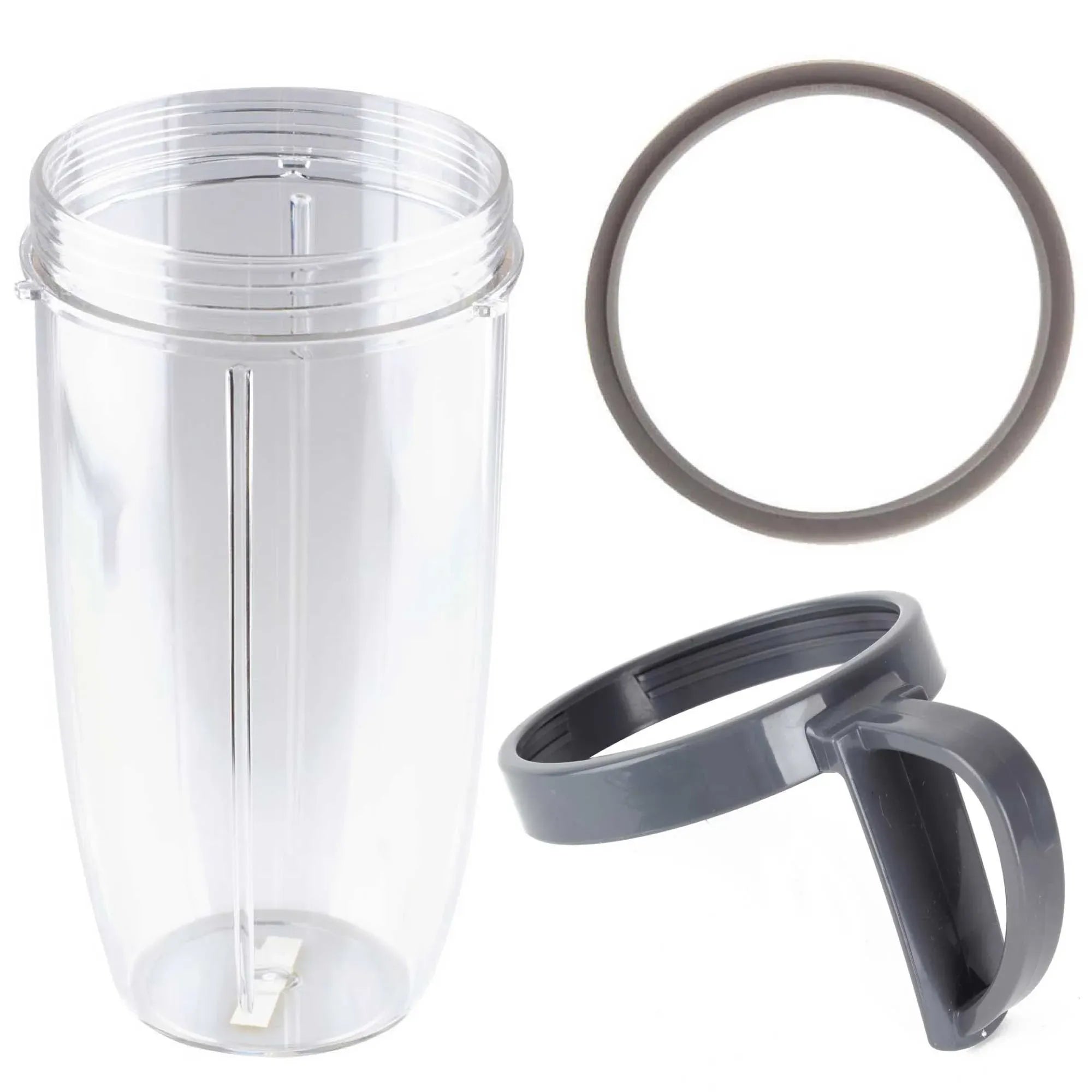 Kitchee For Nutribullet Colossal Large Cup + Holder Ring + Grey Seal