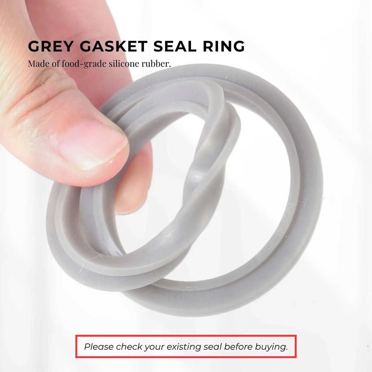 Kitchee 4x Grey Gasket Seal Ring For Nutribullet 600 900 1200W 90mm