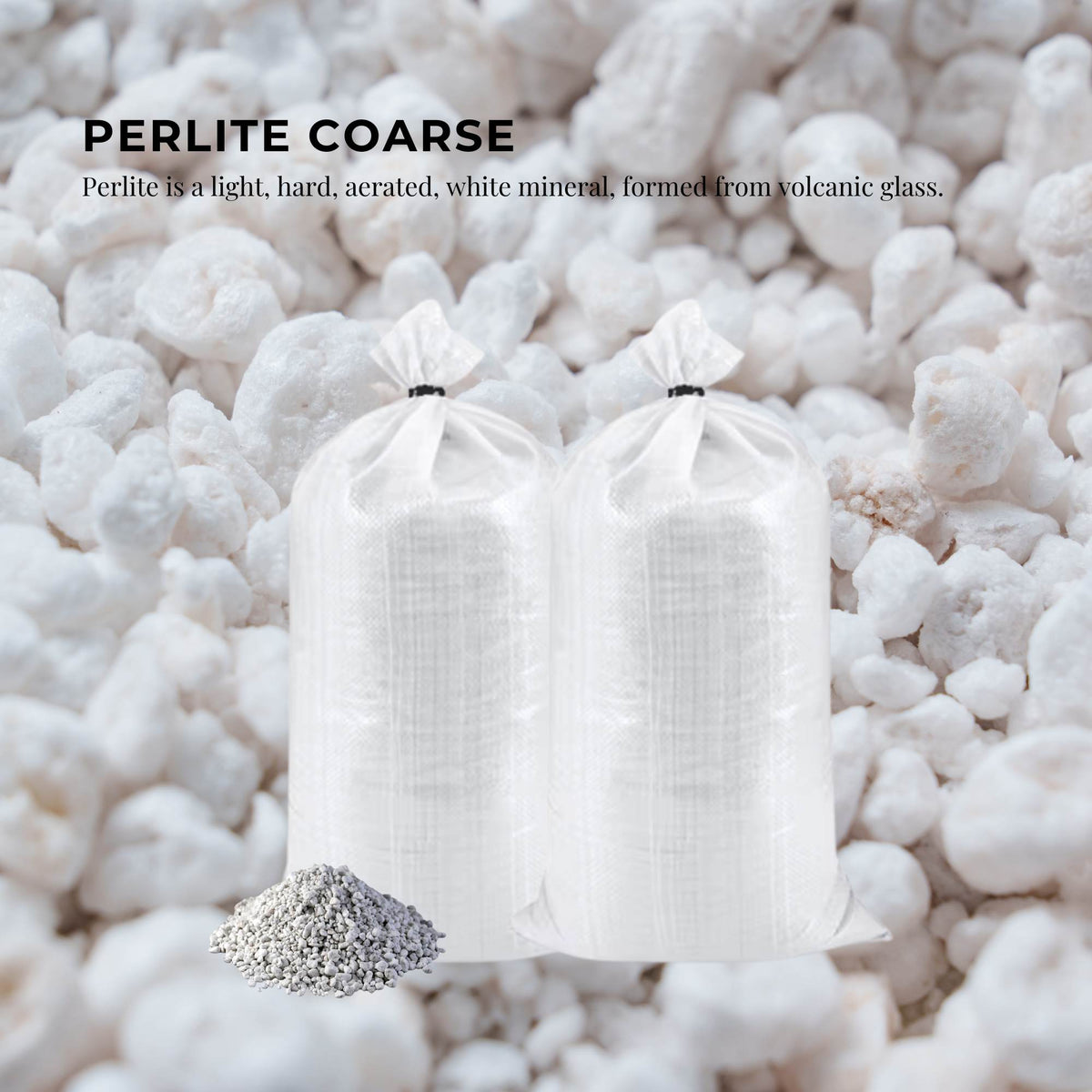 Orku 50L Coarse Perlite Soil Additive for Drainage and Aeration - Growing Medium
