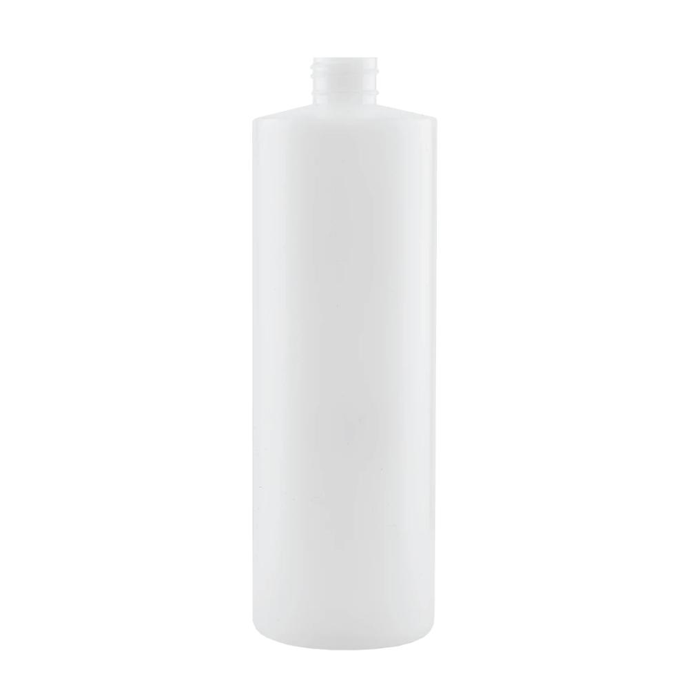 Kitchee 1x 250ml Natural HDPE Round Bottle + 28/410 Caps - Empty Plastic Food Storage