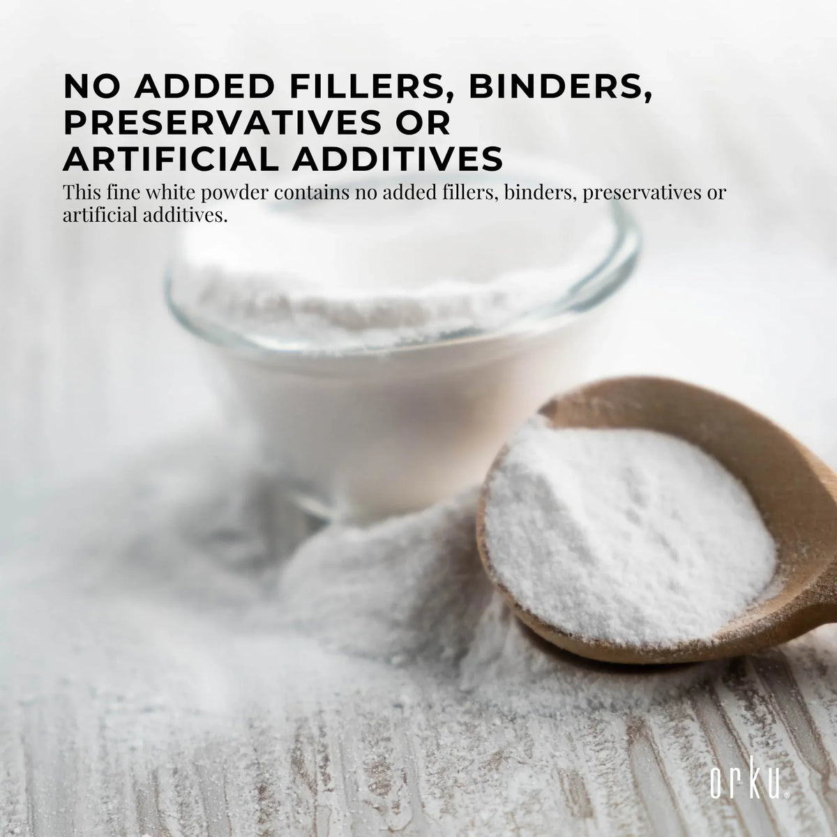 Orku 100g Potassium Bicarbonate Powder - Food Grade Pure FCC Brewing Baking