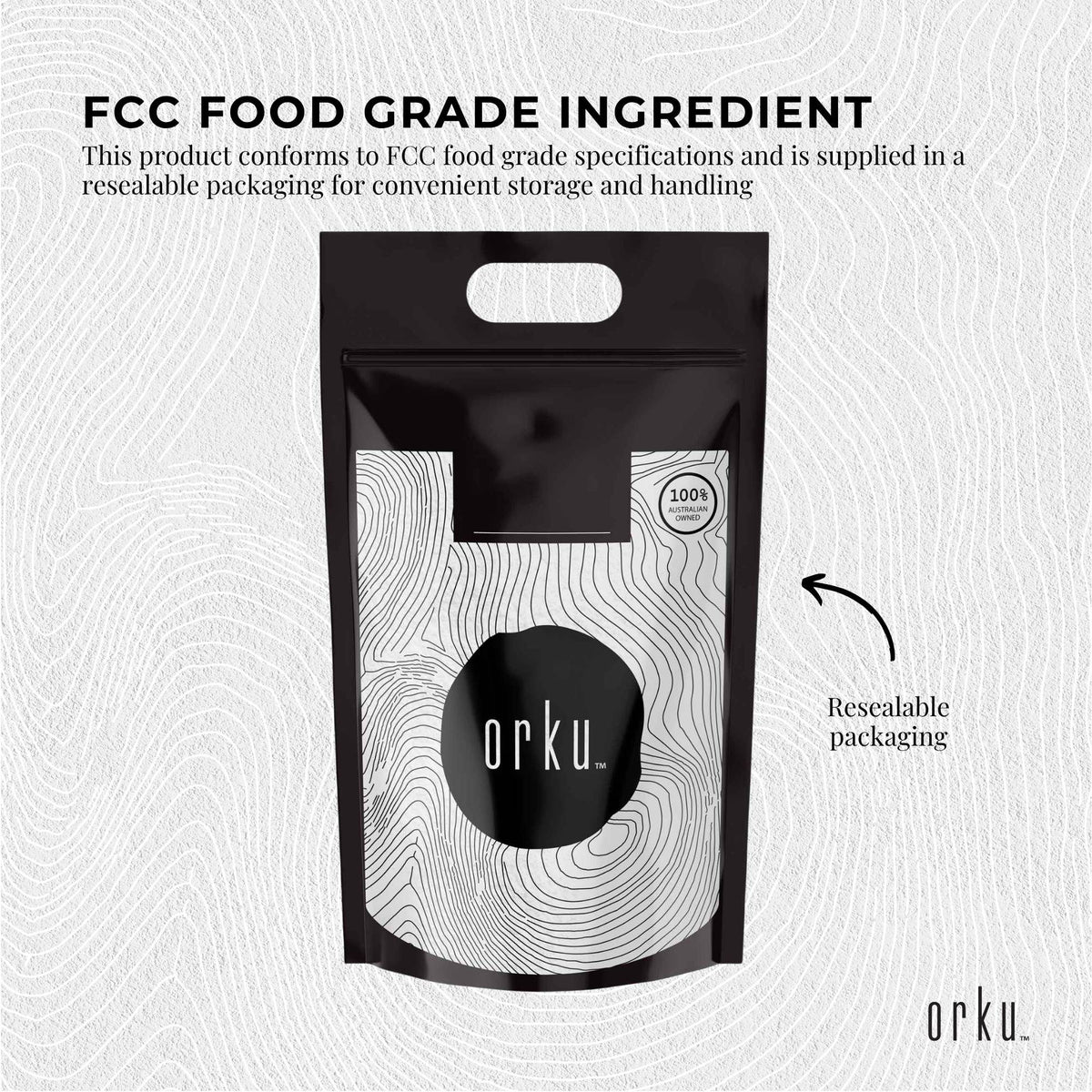 Orku 10Kg Potassium Bicarbonate Powder Bulk - Food Grade FCC for Brewing Baking