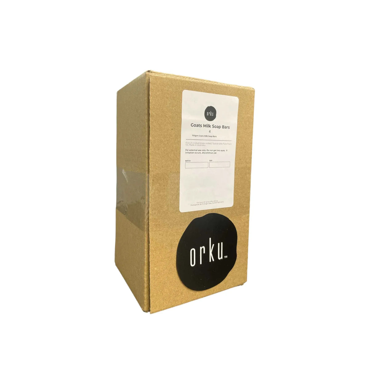 Orku 4 x 100g Goat Milk Soap Bars Natural Creamy Scent Australian Made