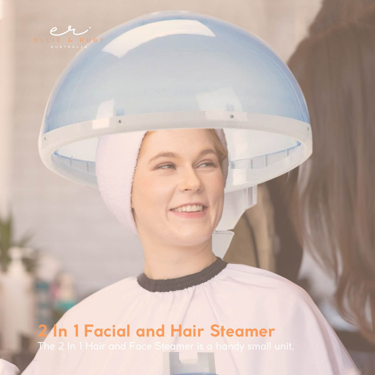 Ellie & Ruby 2-in-1 Facial Hair Steamer Ozone Steam Machine Portable Tabletop