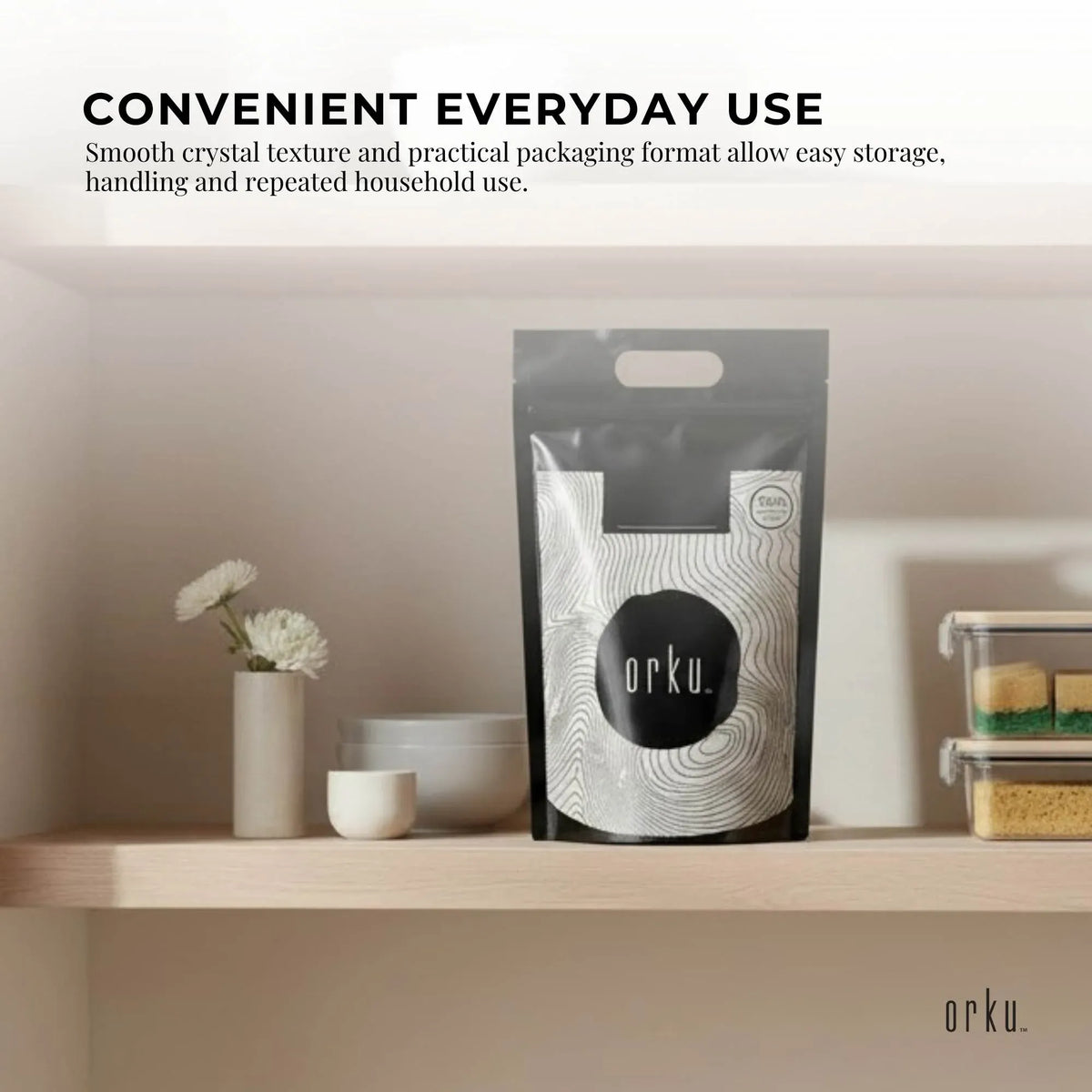 Orku 10Kg USP Epsom Salt Crystals Magnesium Sulphate - Bath Soak Salts