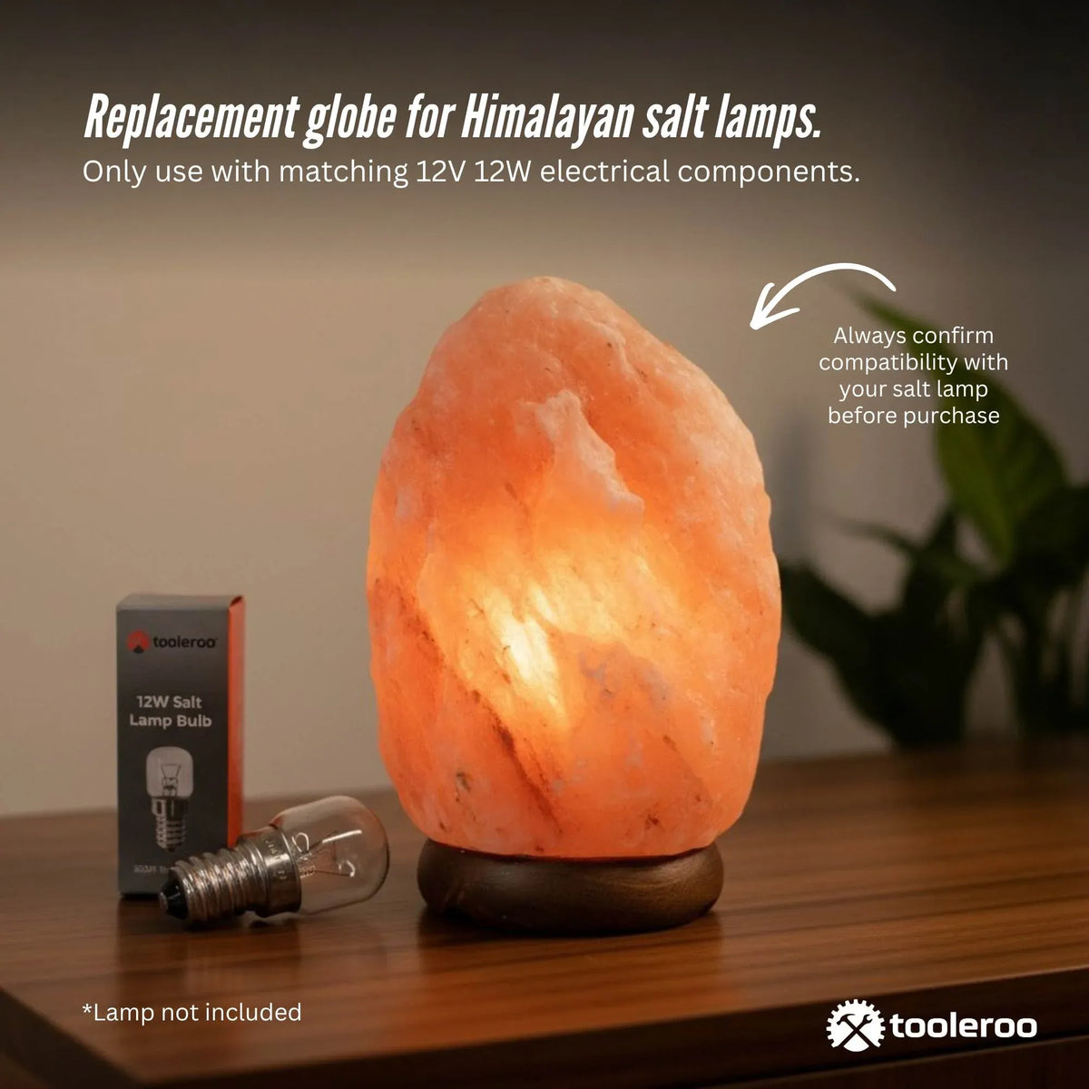 12V 12W E14 Light Bulb Replacement Globe -Himalayan Salt Lamp Switch Accessories