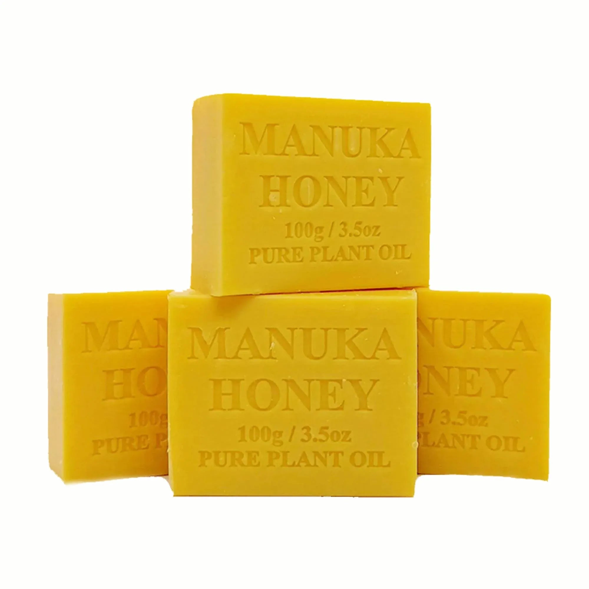 Orku 4 x 100g Manuka Honey Plant Oil Soap Bars Australian Made