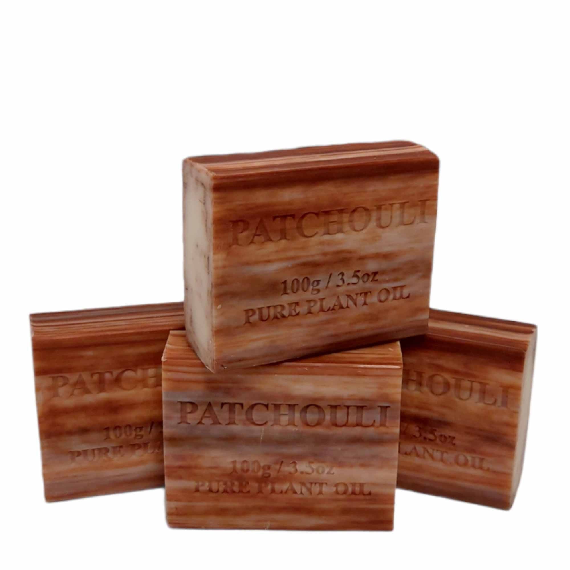Orku 4 x 100g Patchouli Plant Oil Soap Bars Australian Made