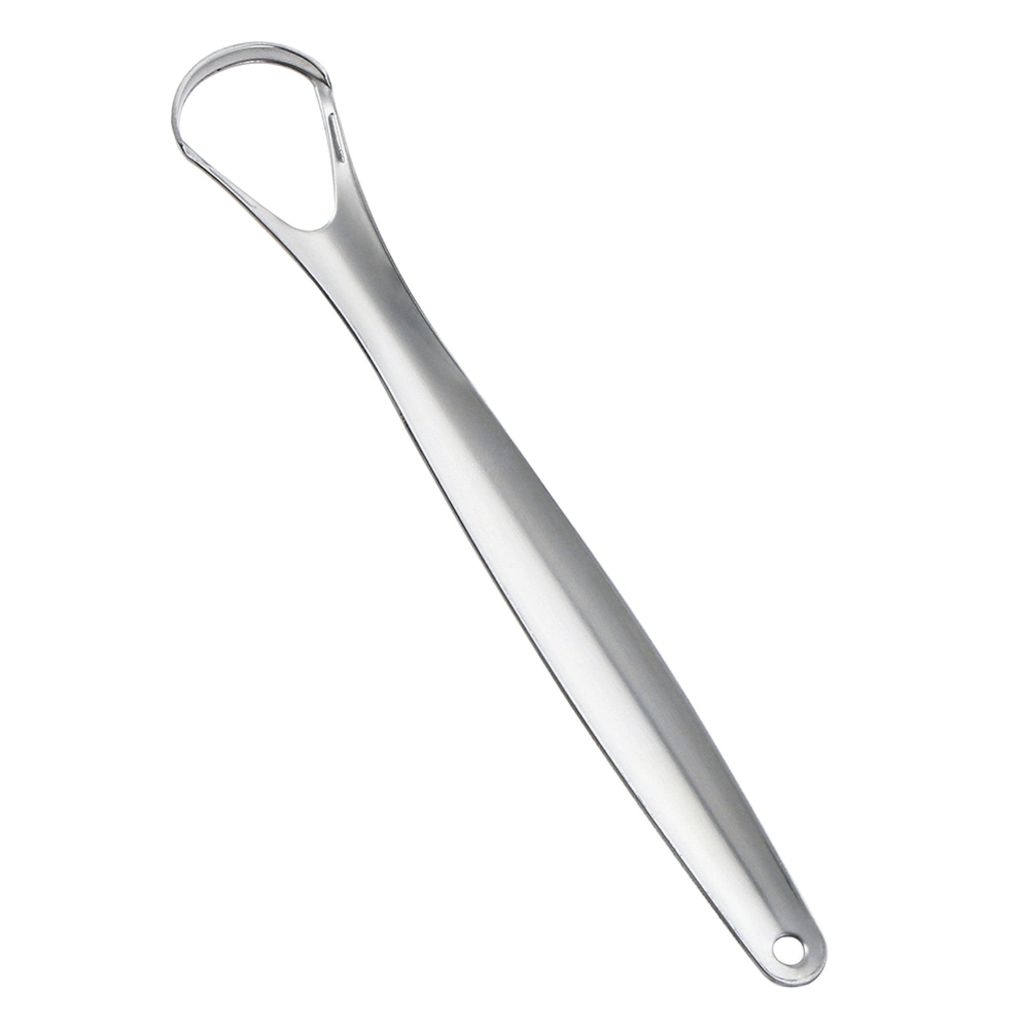 Orku Stainless Steel Tongue Scraper - Oral Hygiene Cleaner Silver