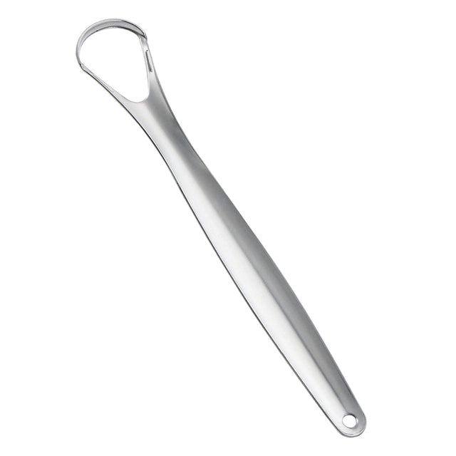 Orku Stainless Steel Tongue Scraper - Oral Hygiene Cleaner Silver