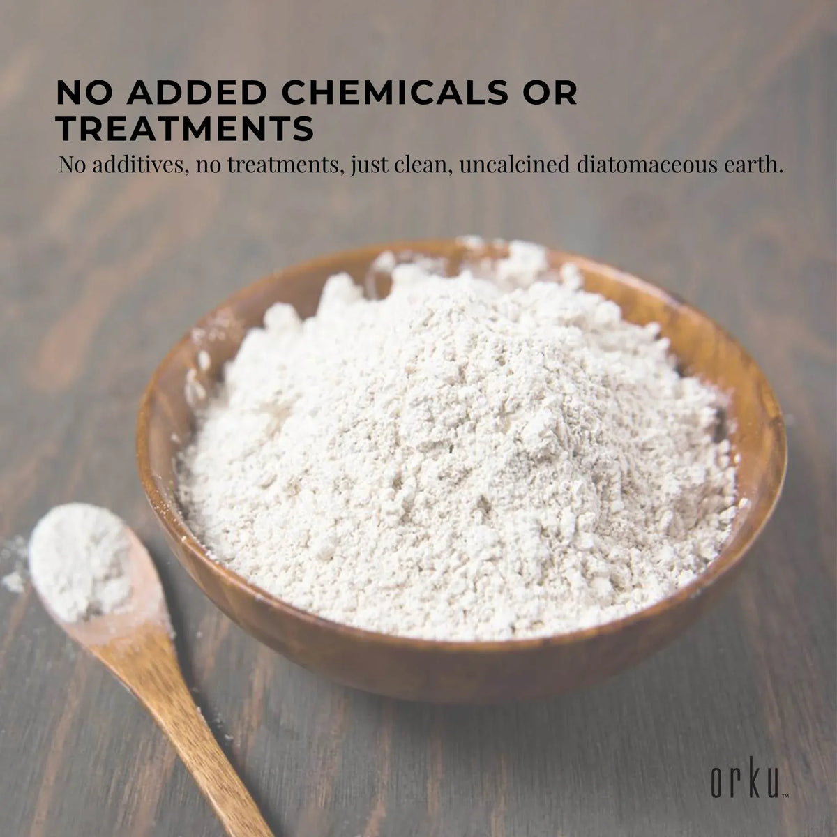 Orku 2Kg Fossil Shell Flour - Livestock Garden Pet Diatomaceous Earth