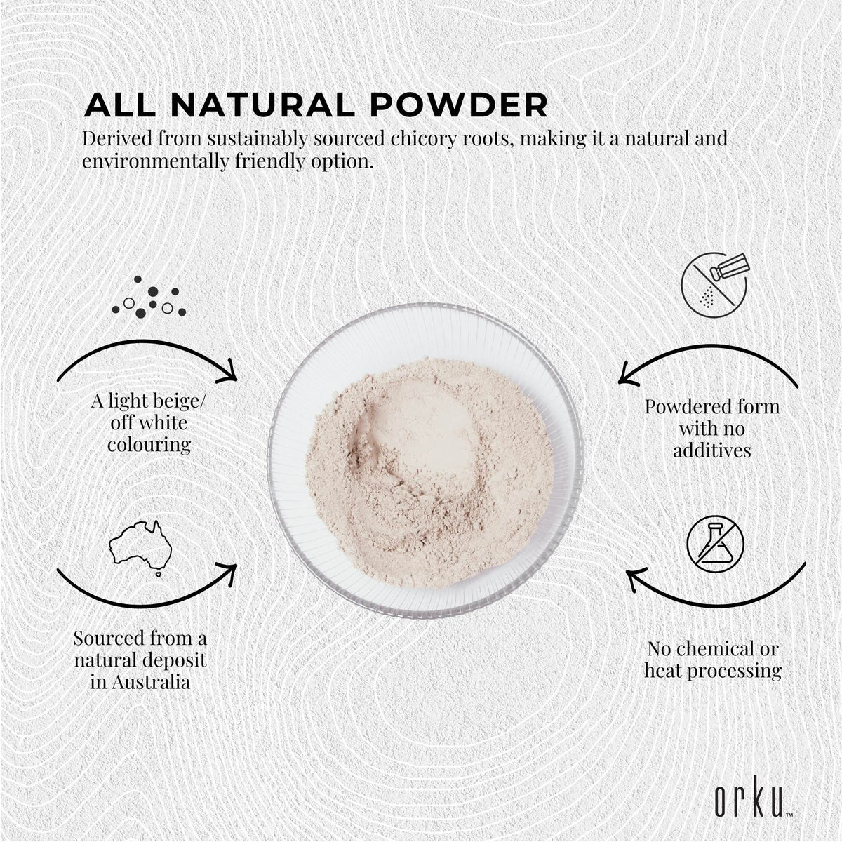 Orku 10Kg Organic Bentonite Clay Powder Cosmetic Grade Montmorillonite