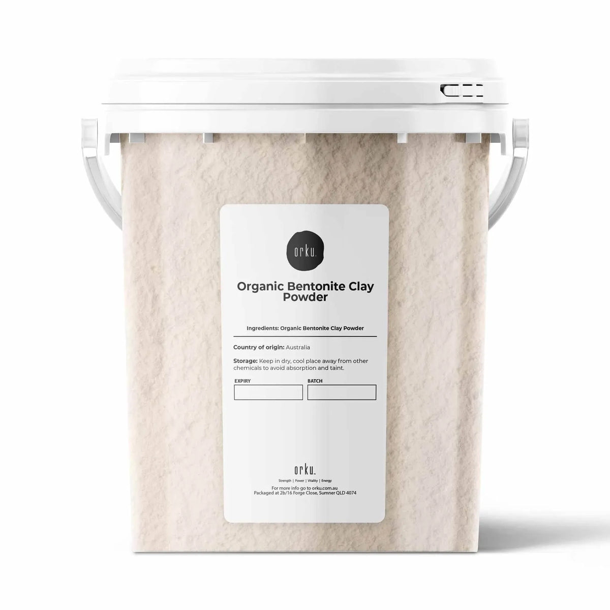 Orku 1.1Kg Organic Bentonite Clay Powder Cosmetic Grade Montmorillonite