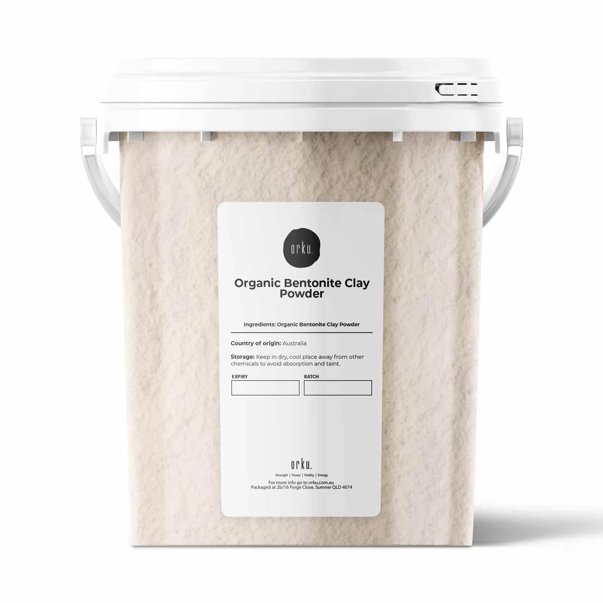 Orku 1.1Kg Organic Bentonite Clay Powder Cosmetic Grade Montmorillonite