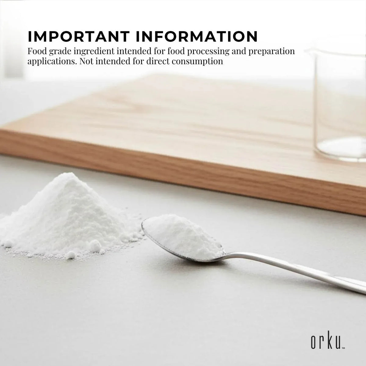 Orku 400g Fine Calcium Sulphate Gypsum Powder - Dihydrate Food Grade FCC E516