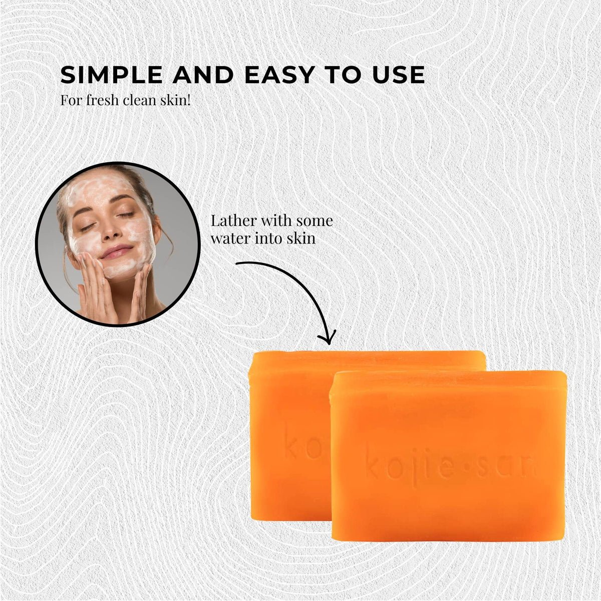 6x 65g Kojie San Soap - Original Kojic Acid Bars