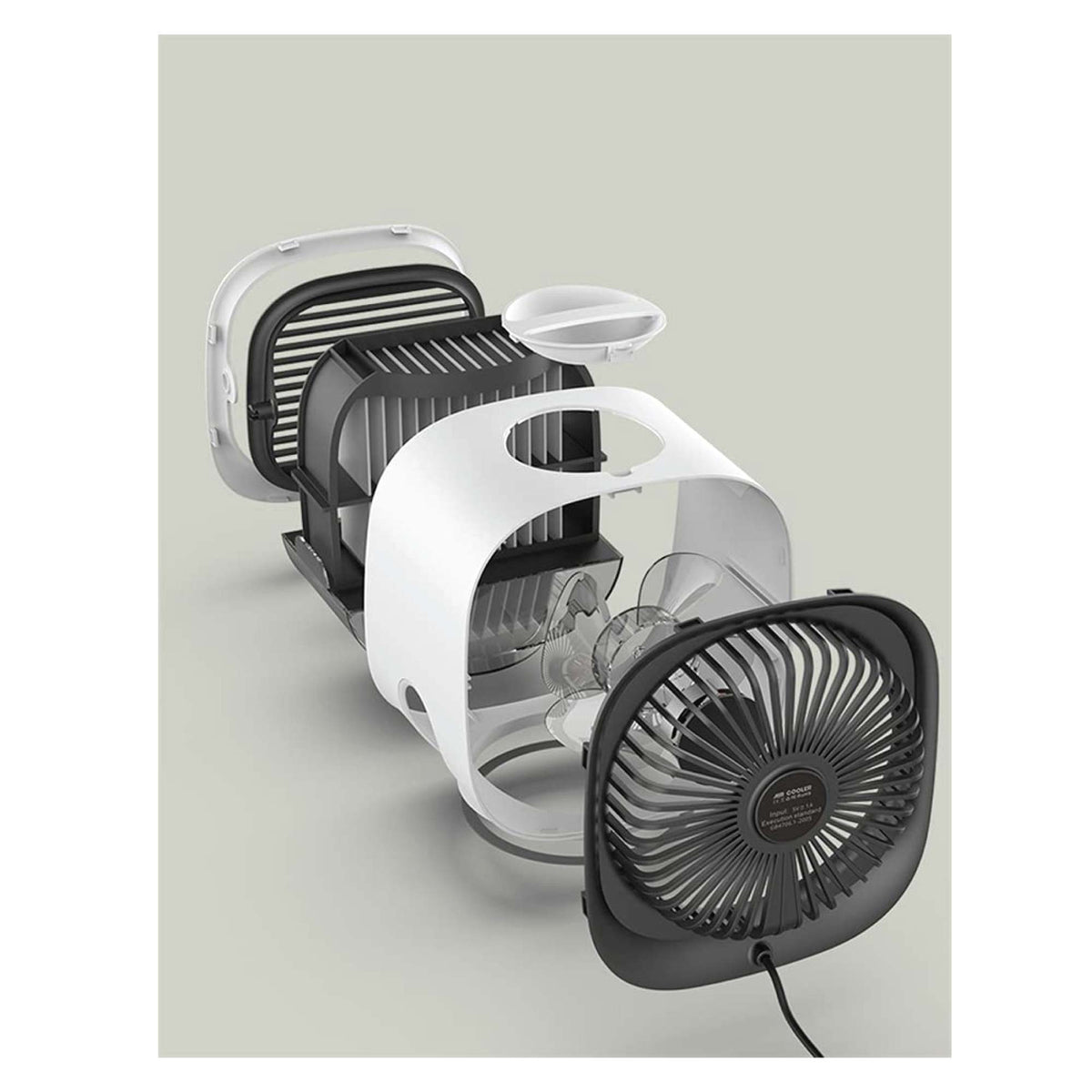 Orku USB Mini Evaporative Air Cooler Fan White - 300 Ml Water Tank
