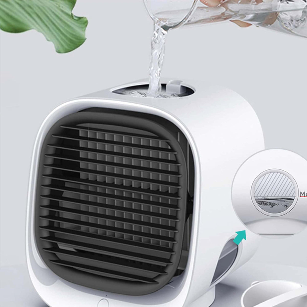 Orku USB Mini Evaporative Air Cooler Fan White - 300 Ml Water Tank
