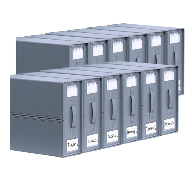 Kitchee 10x Foldable Bed Sheet Storage Box - Linen + Closet Organiser Grey