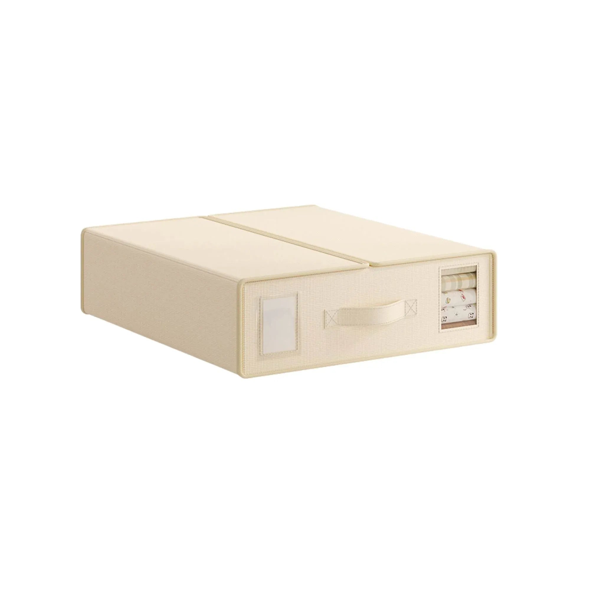 Kitchee Foldable Bed Sheet Storage Box - Linen + Closet Organiser Beige