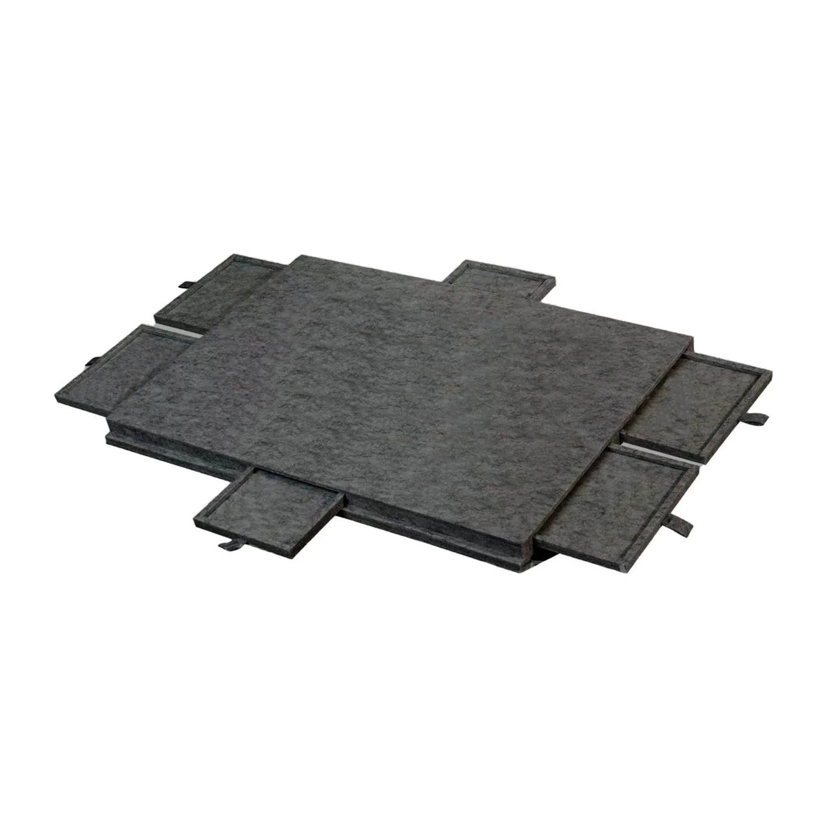 Social Hike Puzzle Board 1500 pcs - Felt Tilting Portable Cover + Drawers Grey