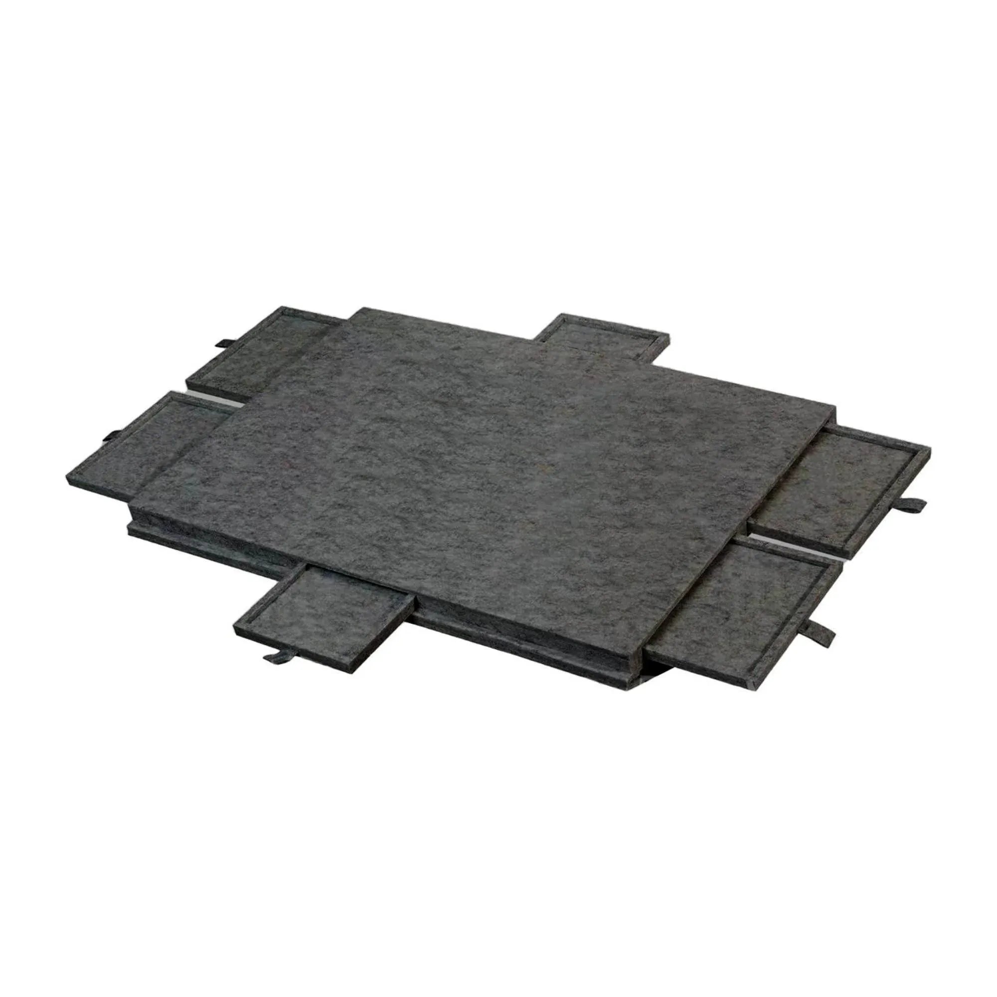 Social Hike Puzzle Board 1500 pcs - Felt Tilting Portable Cover + Drawers Grey