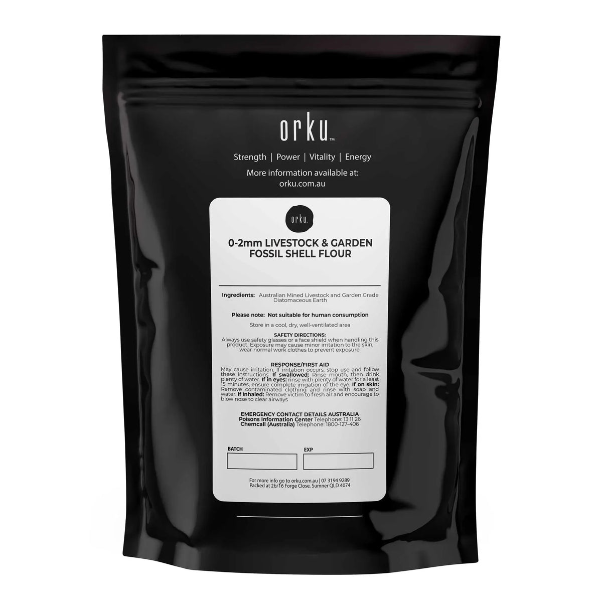 Orku 100g Diatomaceous Earth Garden 0-2mm Australian Fossil Shell Flour