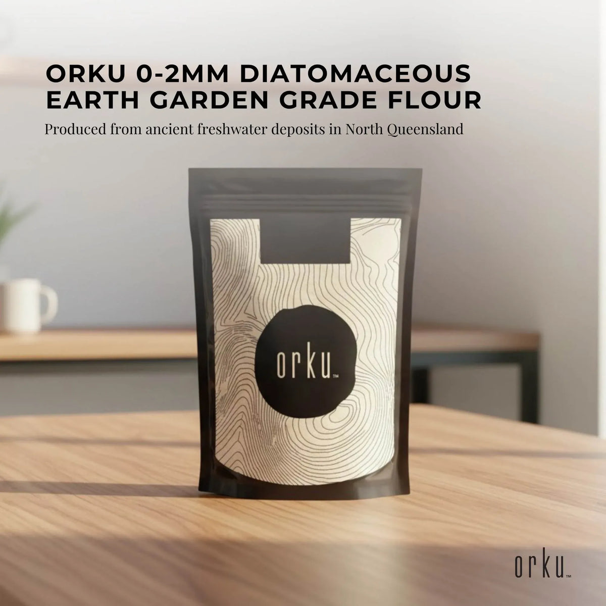 Orku 400g Diatomaceous Earth Garden 0-2mm Australian Fossil Shell Flour