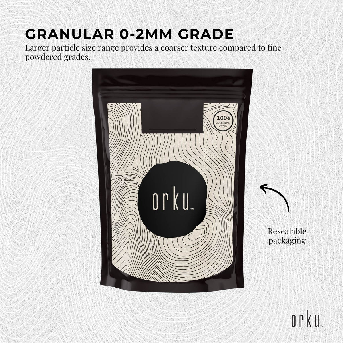 Orku 400g Diatomaceous Earth Garden 0-2mm Australian Fossil Shell Flour