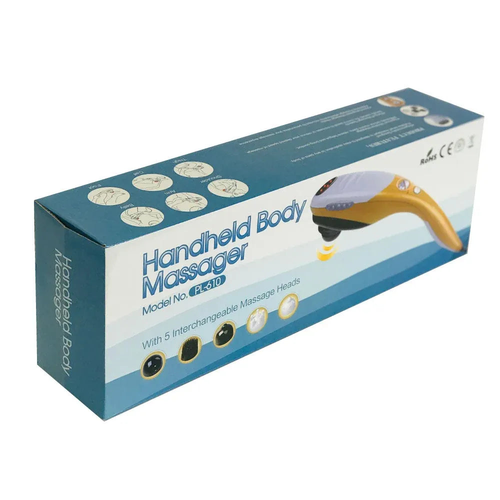 Orku Handheld Full Body Massager Champagne - 6 Massage Heads