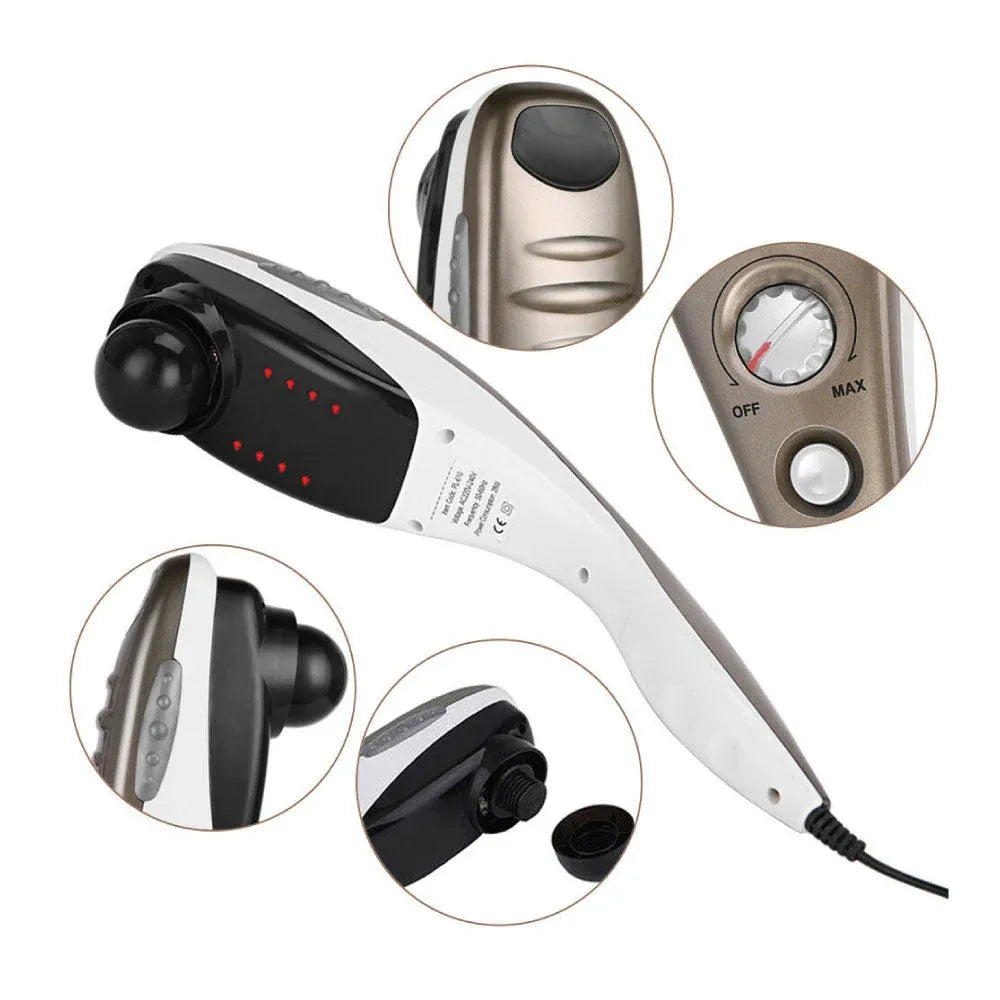 Orku Handheld Full Body Massager Champagne - 6 Massage Heads