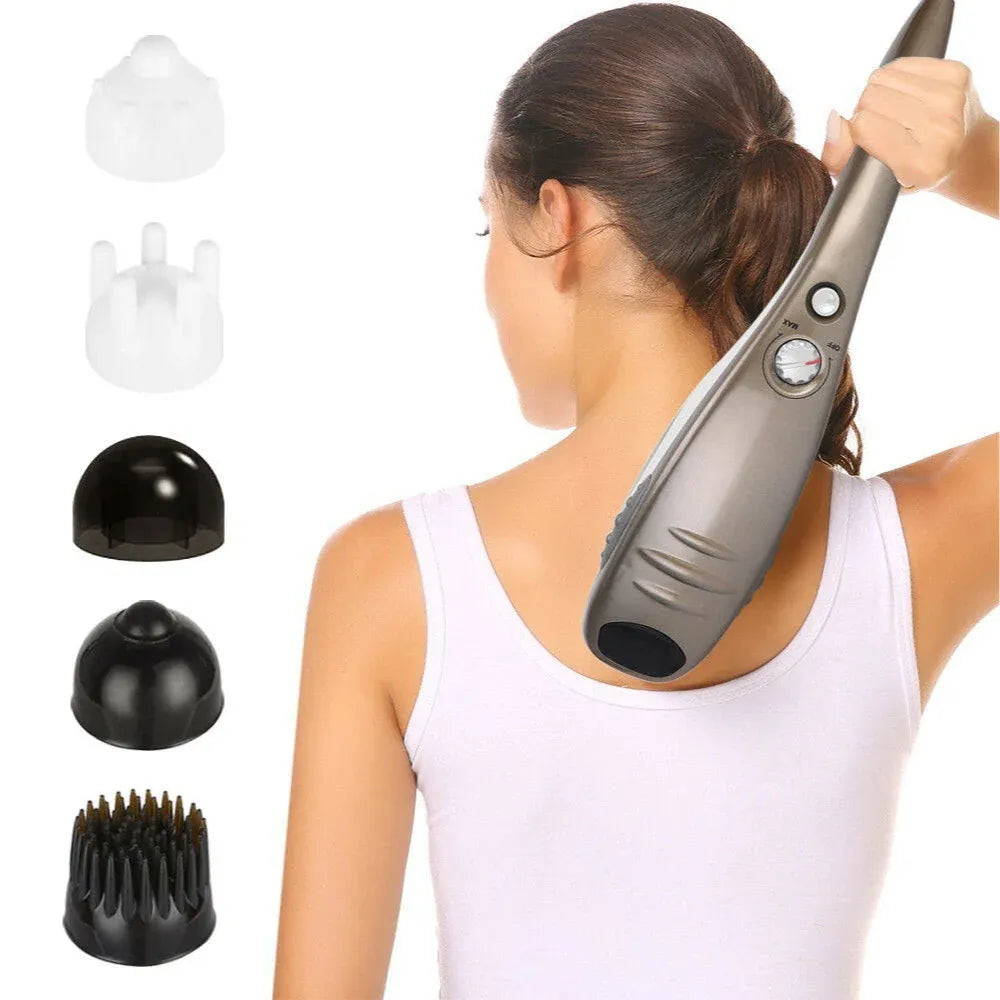 Orku Handheld Full Body Massager Champagne - 6 Massage Heads
