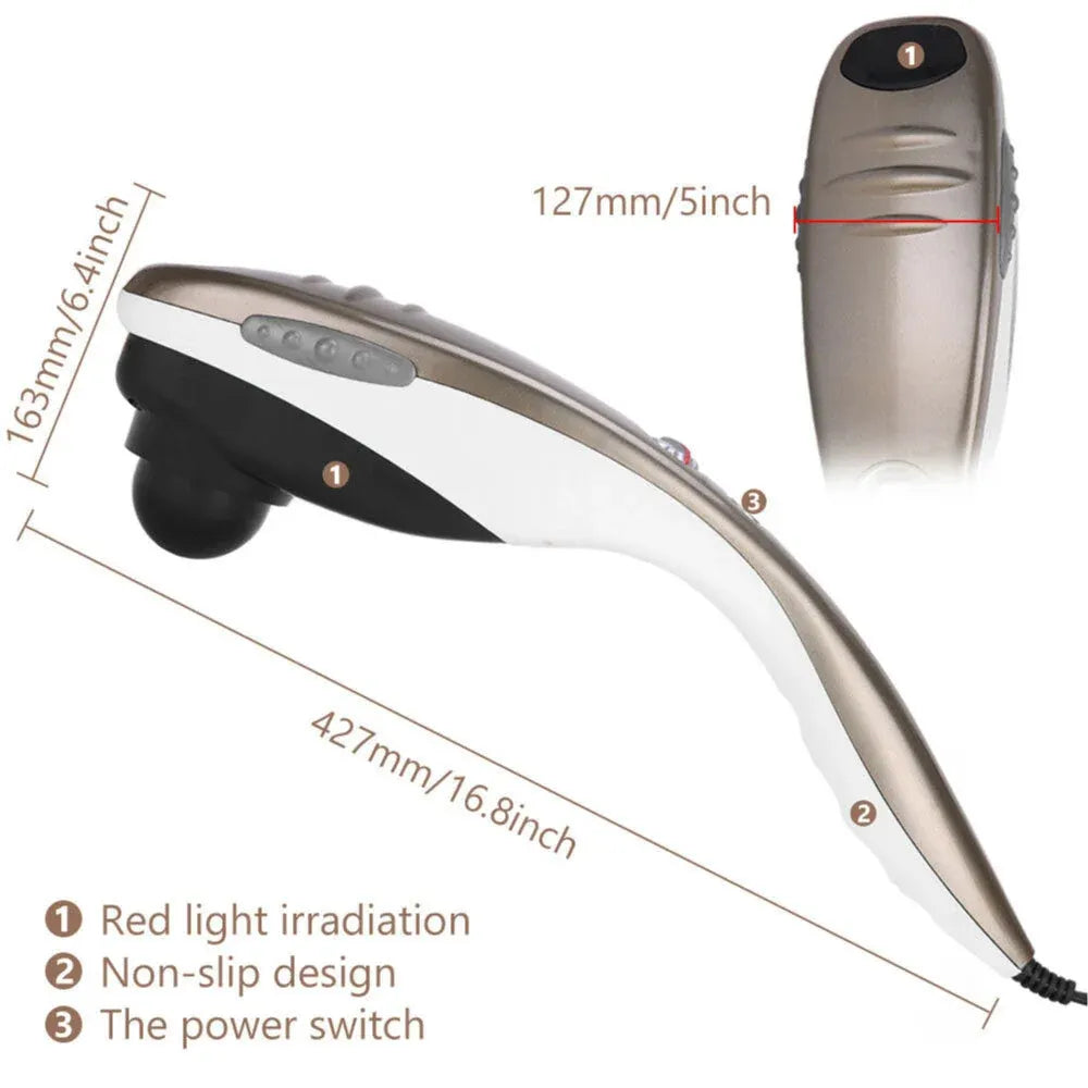Orku Handheld Full Body Massager Champagne - 6 Massage Heads