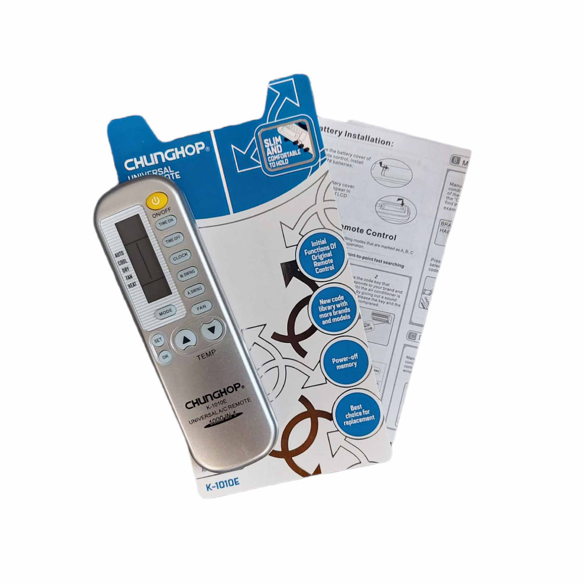 Chunghop Air Conditioner AC Remote Control Compatible with CHANGFENG and More