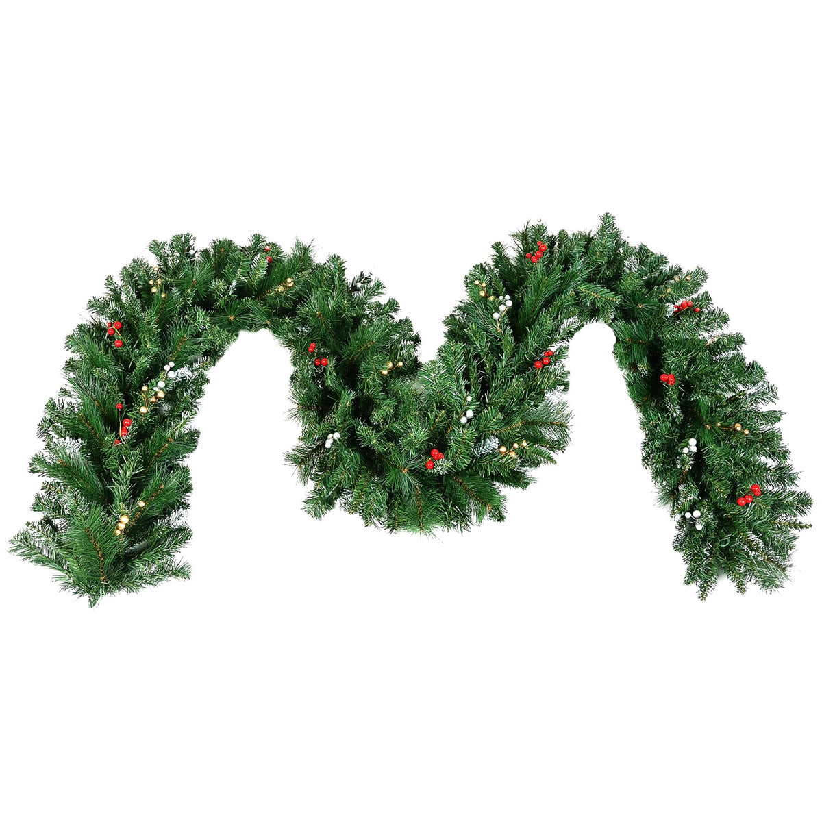 Christabelle 3.05m Christmas Garland with Berries Pine Tree Decoration Ornament
