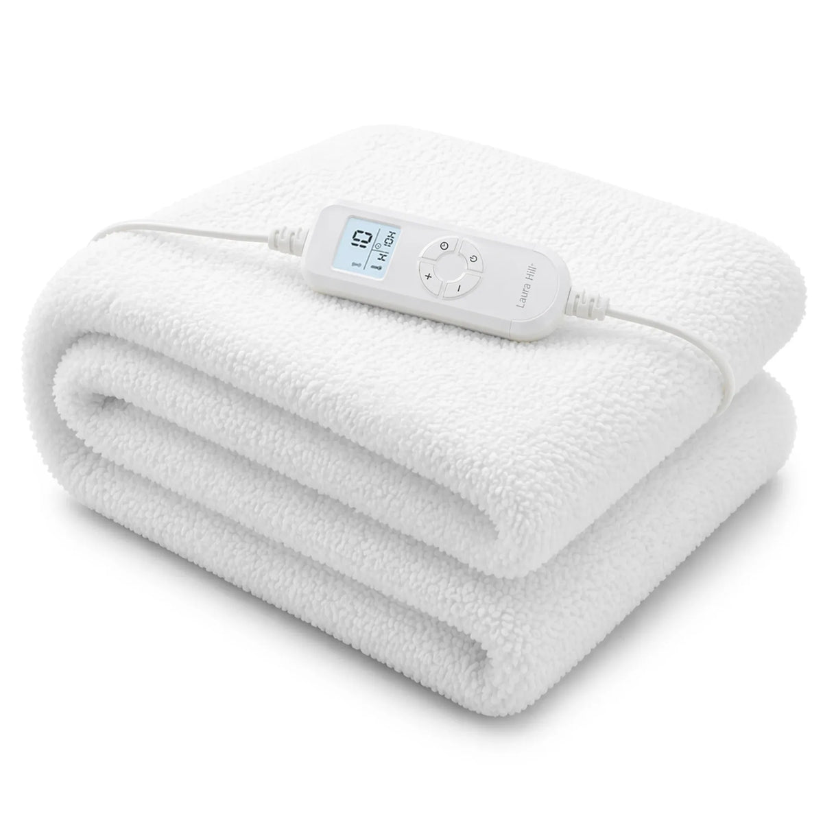 Laura Hill Single Electric Heated Underlay Blanket Fleecy Fabric with Timer