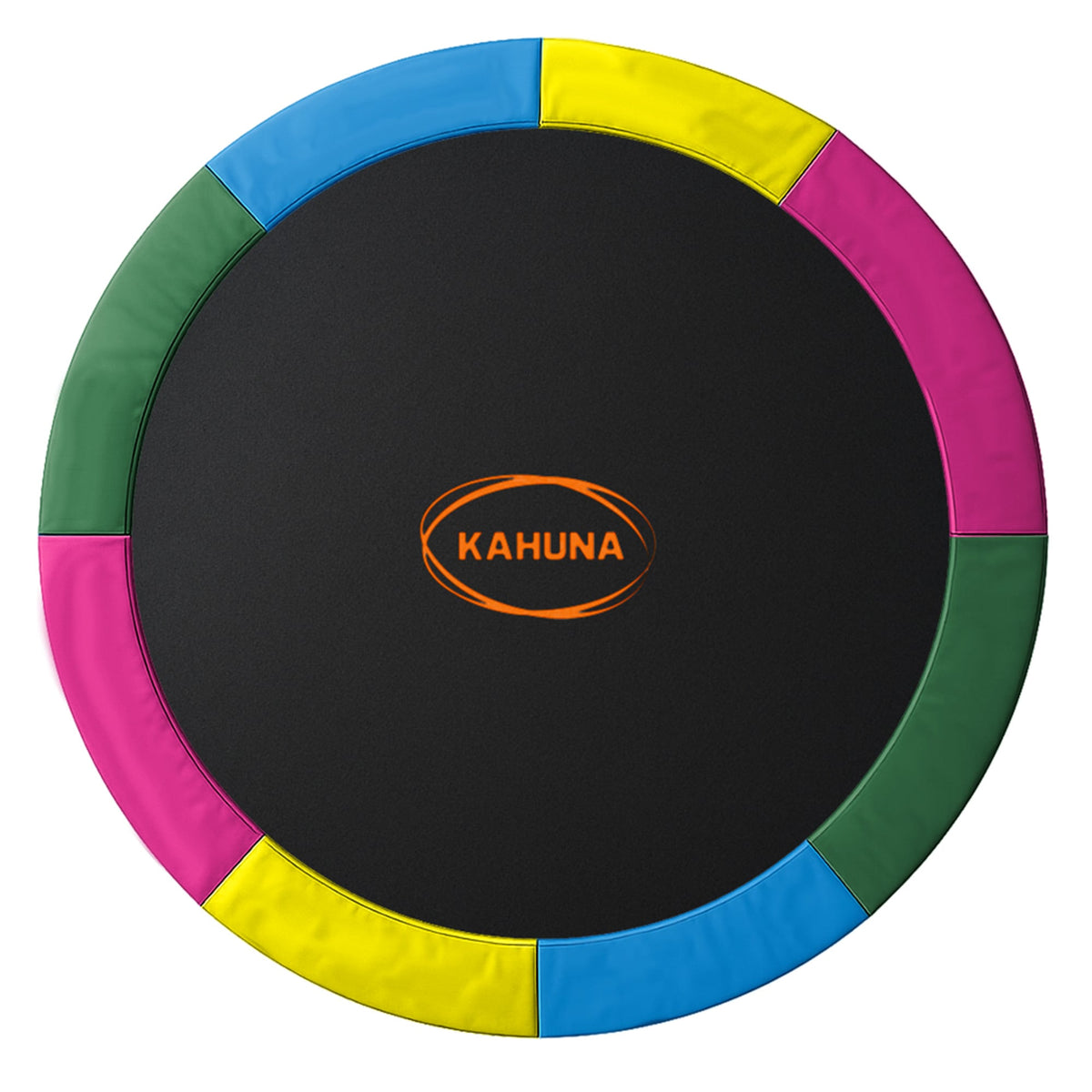 Kahuna 8ft Replacement Trampoline Safety Pad Cover and Jumping Spring Mat - Rainbow