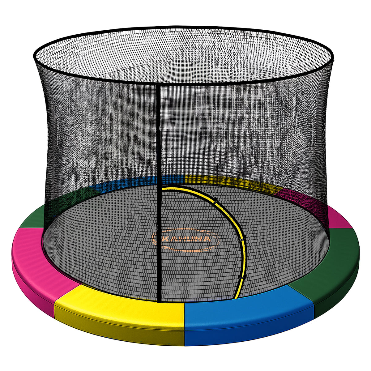 Kahuna 6ft Trampoline Pad and Net - Rainbow